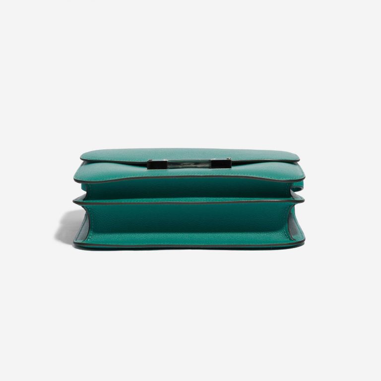 Pre-owned Hermès bag Constance 24 Evercolor Vert Verone Green Bottom | Sell your designer bag on Saclab.com
