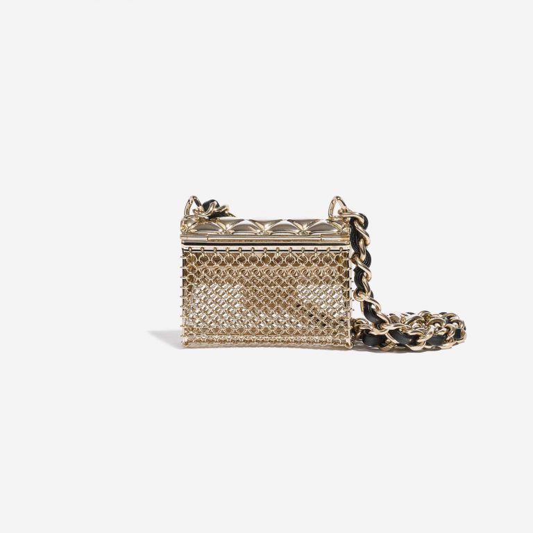Pre-owned Chanel bag Timeless Micro Necklace Metal Pale Gold Gold Back | Sell your designer bag on Saclab.com