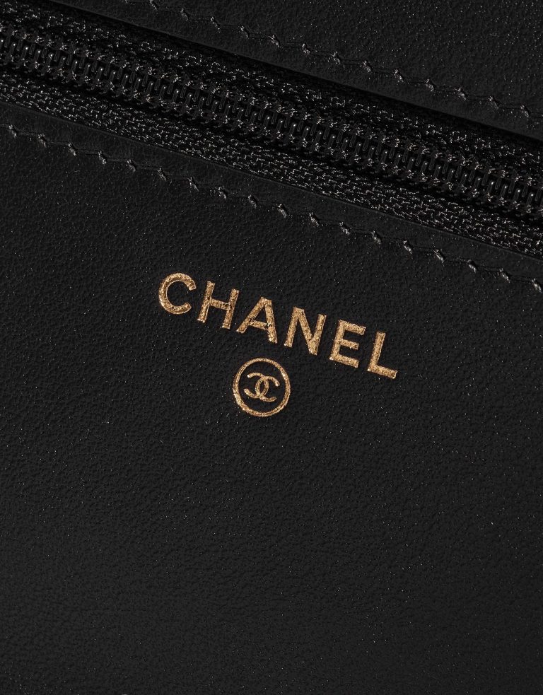 Pre-owned Chanel bag Timeless WOC Lambskin Black Big Pearls Black Logo | Sell your designer bag on Saclab.com