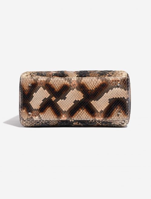 Pre-owned Dior bag Lady Medium Python / Sequins Beige / Black / Orange Beige, Black, Orange Bottom | Sell your designer bag on Saclab.com
