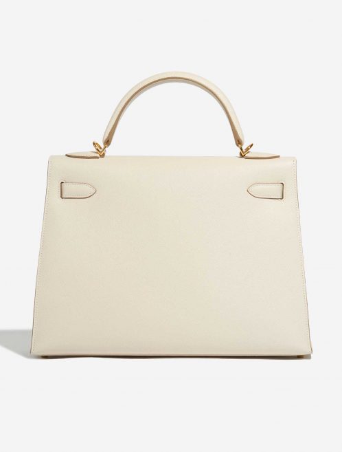 Pre-owned Hermès bag Kelly 32 Epsom Craie Grey Back | Sell your designer bag on Saclab.com