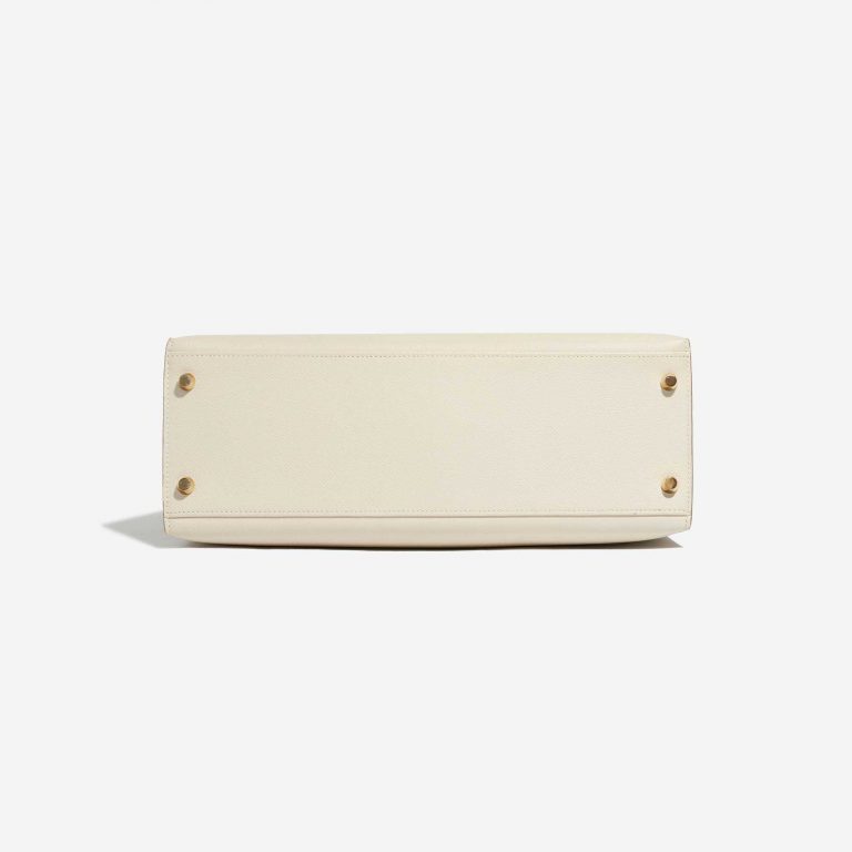 Pre-owned Hermès bag Kelly 32 Epsom Craie Grey Bottom | Sell your designer bag on Saclab.com