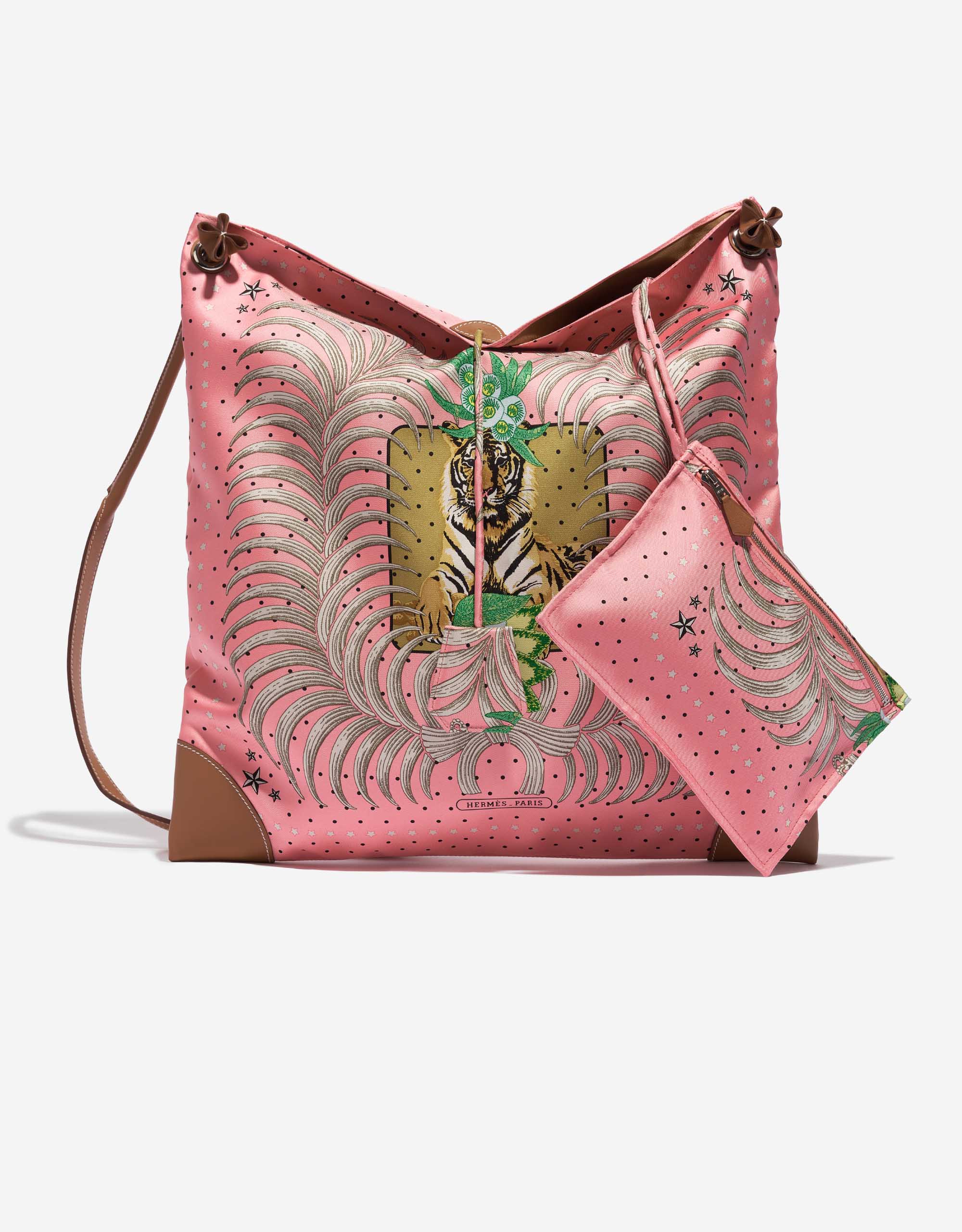 HERMES（エルメス）- Silkycity 41（シルクシティ）ジョーヌ Hermès Silk City 41 Silk / Swift Rose d'été / Beige / Sable