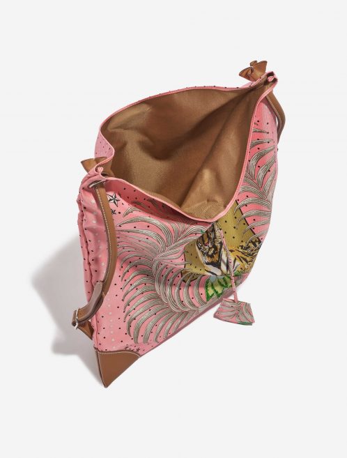 Pre-owned Hermès bag Silk City 41 Silk / Swift Rose d’été / Beige / Sable / Gold Beige, Gold, Rose Inside | Sell your designer bag on Saclab.com