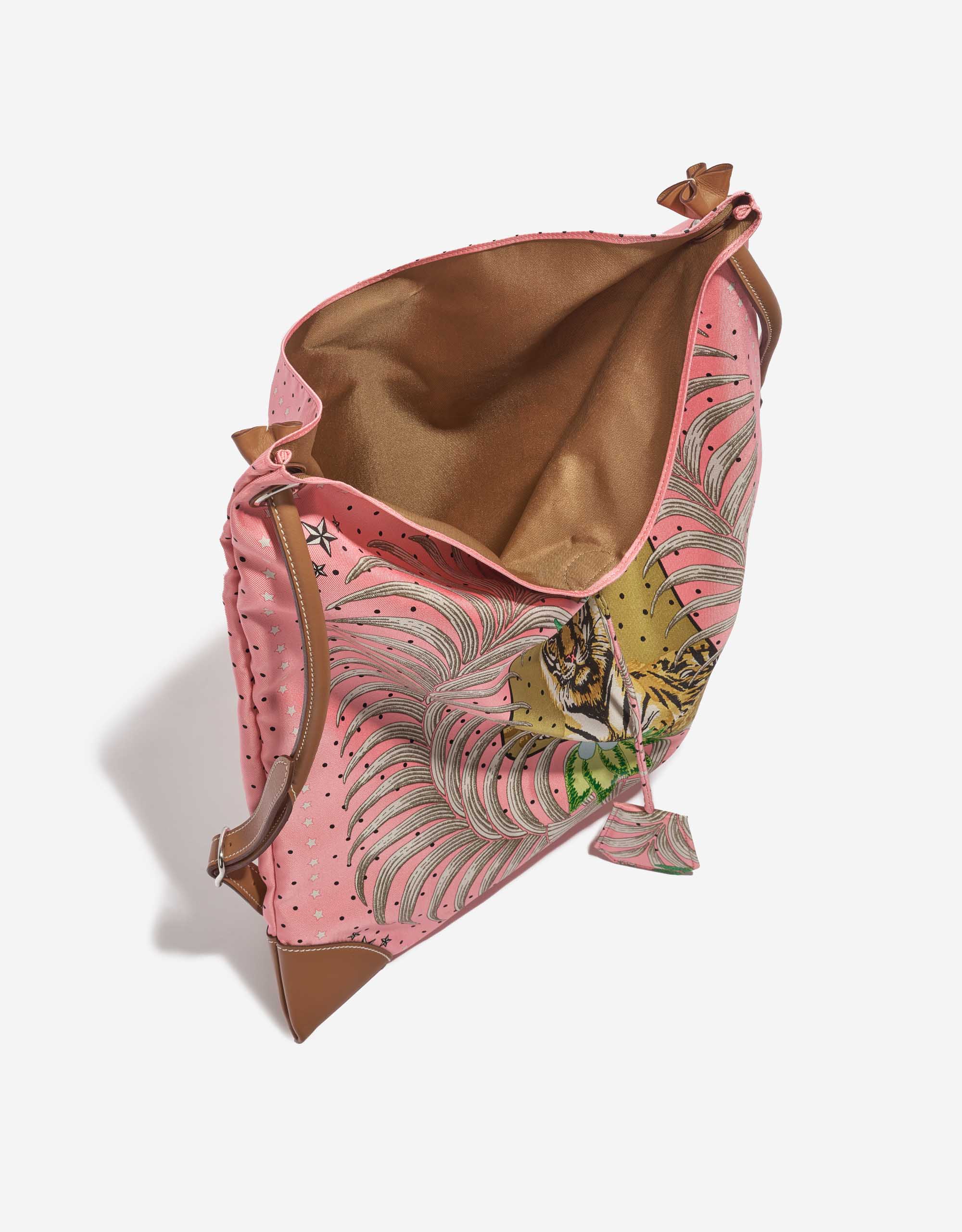 Hermès Silk City 41 Silk / Swift Rose d'été / Beige / Sable