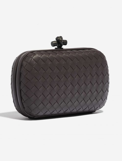 Pre-owned Bottega Veneta bag Knot Chain Clutch Nappa Quetsche Violet Side Front | Sell your designer bag on Saclab.com