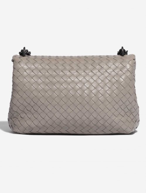 Pre-owned Bottega Veneta bag Olimpia Medium Nappa Grey Grey Back | Sell your designer bag on Saclab.com