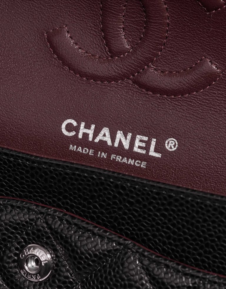 Pre-owned Chanel bag Timeless Small Caviar Black Black Logo | Sell your designer bag on Saclab.com
