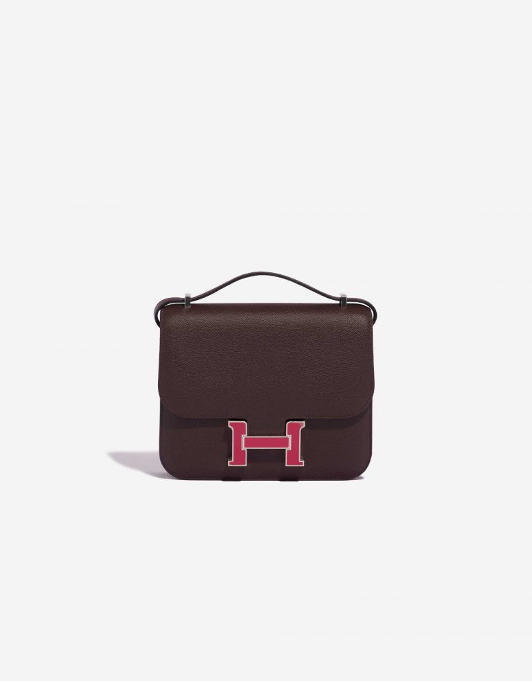 Pre-owned Hermès bag Constance 18 Epsom Rouge Sellier / Framboise Red Front | Sell your designer bag on Saclab.com