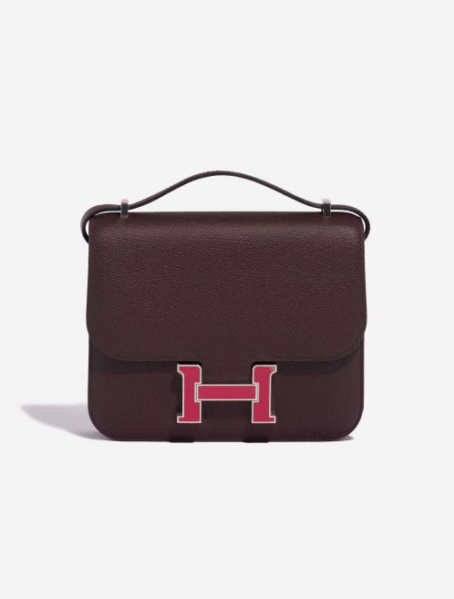 Pre-owned Hermès bag Constance 18 Epsom Rouge Sellier / Framboise Red Front | Sell your designer bag on Saclab.com