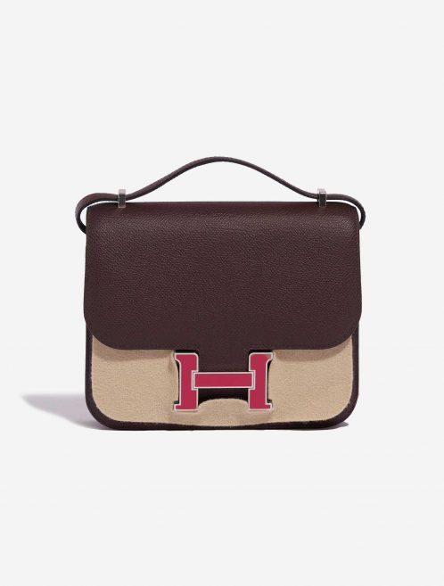 Pre-owned Hermès bag Constance 18 Epsom Rouge Sellier / Framboise Red Front Velt | Sell your designer bag on Saclab.com
