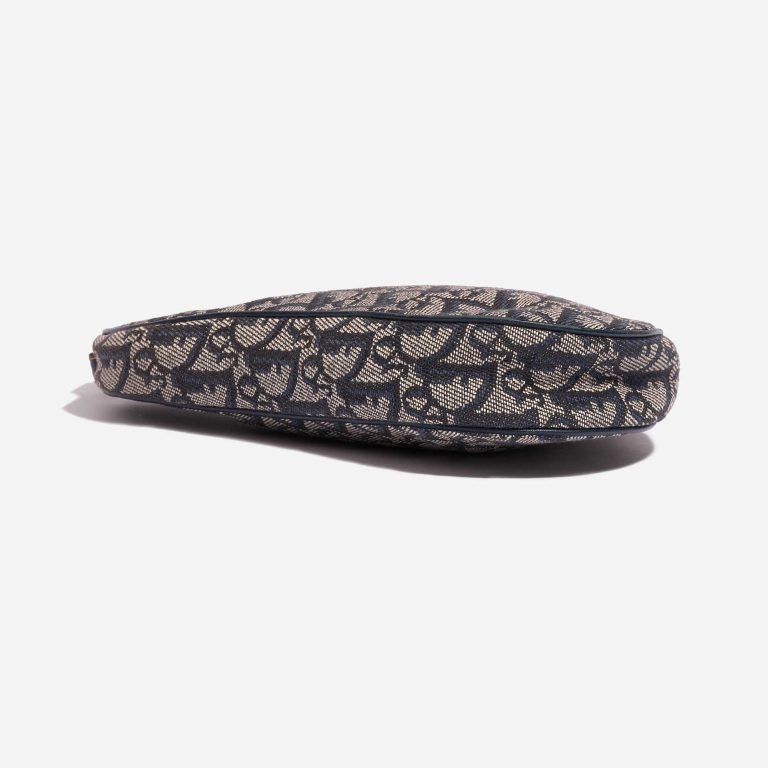 Pre-owned Dior bag Saddle Clutch Oblique Jacquard Blue Blue Bottom | Sell your designer bag on Saclab.com