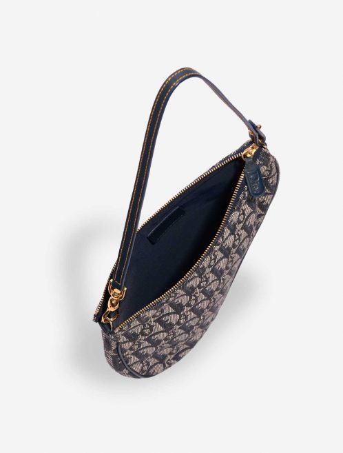 Pre-owned Dior bag Saddle Clutch Oblique Jacquard Blue Blue Inside | Sell your designer bag on Saclab.com