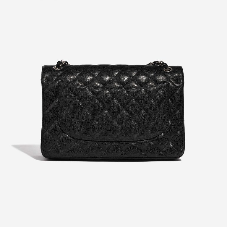 Pre-owned Chanel bag Timeless Jumbo Caviar Black Black Back | Sell your designer bag on Saclab.com