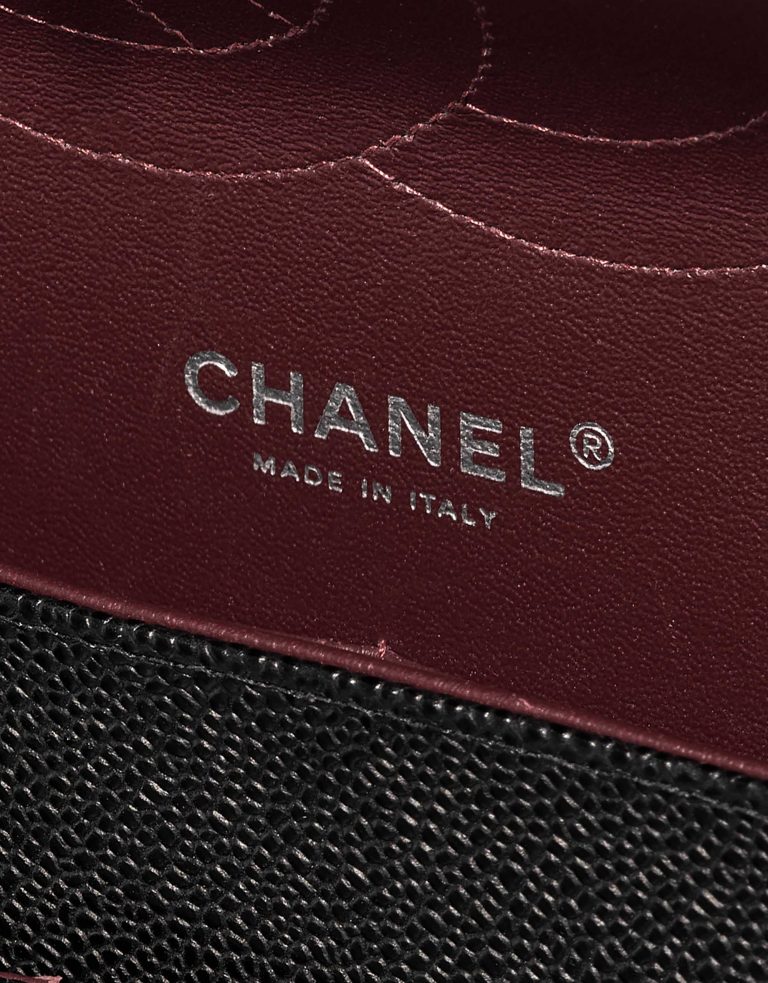 Pre-owned Chanel bag Timeless Jumbo Caviar Black Black Logo | Sell your designer bag on Saclab.com