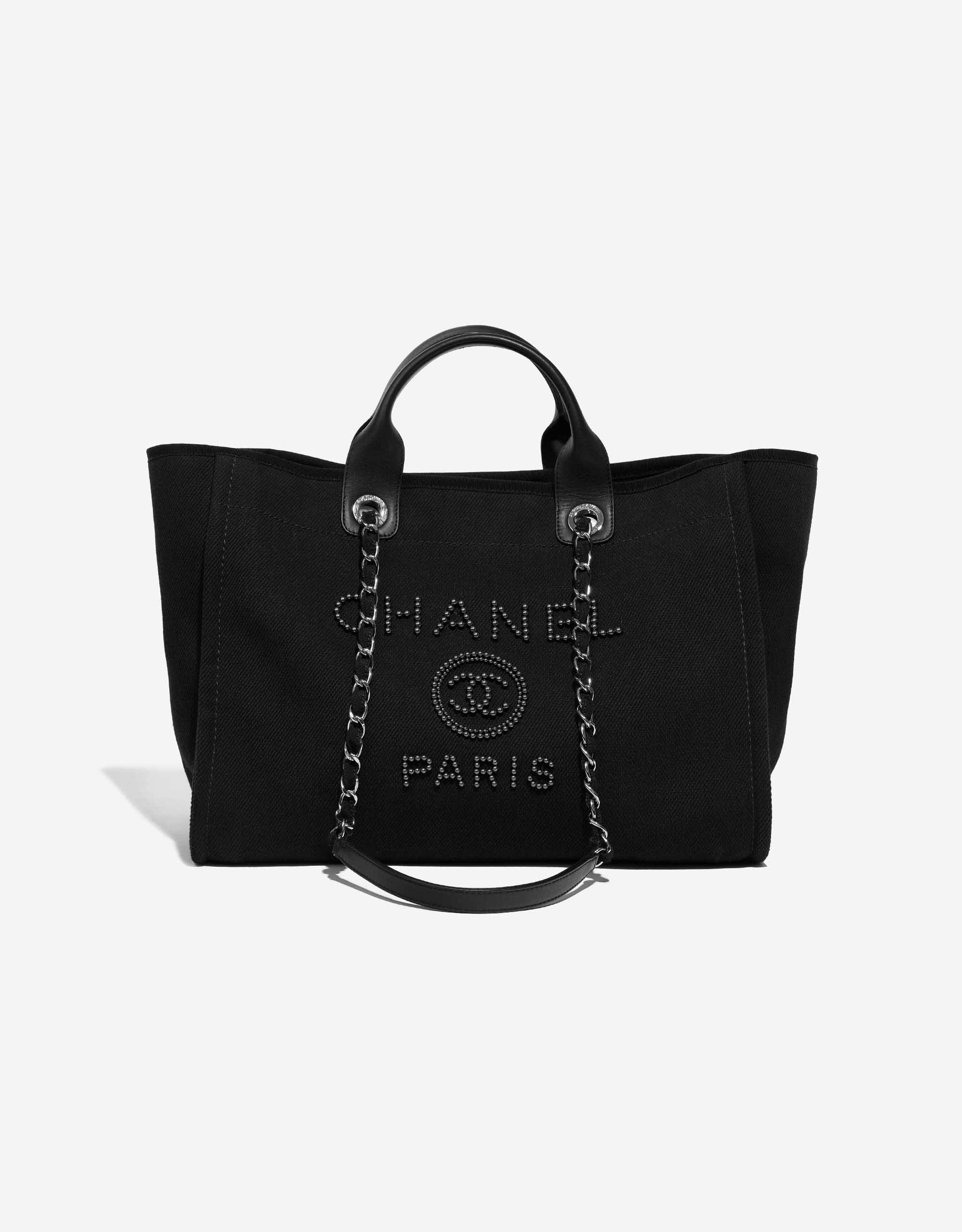 Chanel Deauville Medium Canvas Black SACLÀB