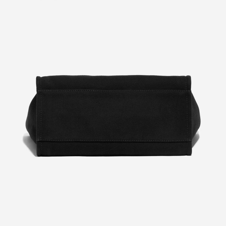 Pre-owned Chanel bag Deauville Medium Canvas Black Black Bottom | Sell your designer bag on Saclab.com