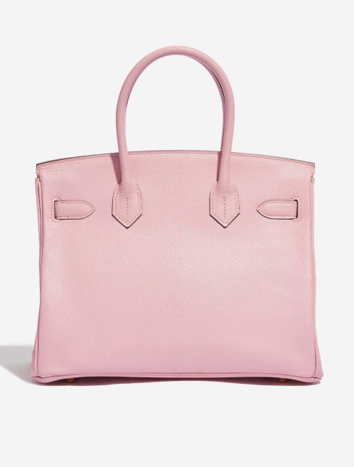 Pre-owned Hermès bag Birkin 30 Custom Made Chèvre Mysore Rose Sakura / Vermillion Pink, Rose Back | Sell your designer bag on Saclab.com