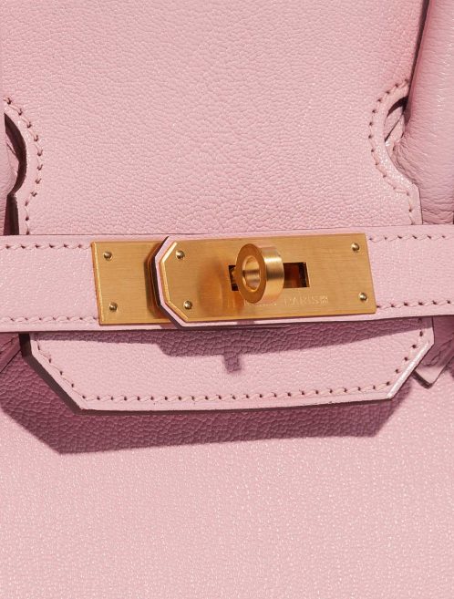 Pre-owned Hermès bag Birkin 30 Custom Made Chèvre Mysore Rose Sakura / Vermillion Pink, Rose Closing System | Sell your designer bag on Saclab.com