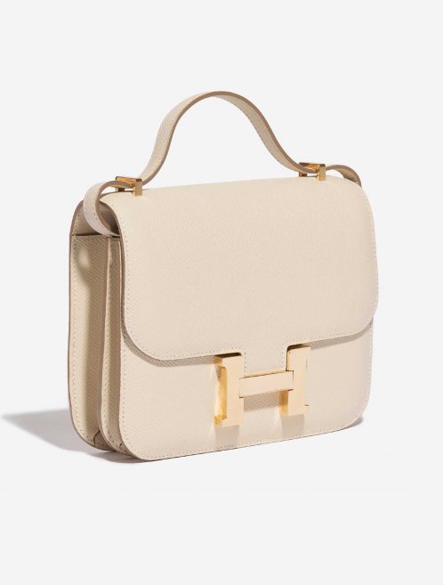 Pre-owned Hermès bag Constance 18 Epsom Craie Beige Side Front | Sell your designer bag on Saclab.com