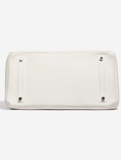 Pre-owned Hermès bag Birkin 35 Clemence White White Bottom | Sell your designer bag on Saclab.com