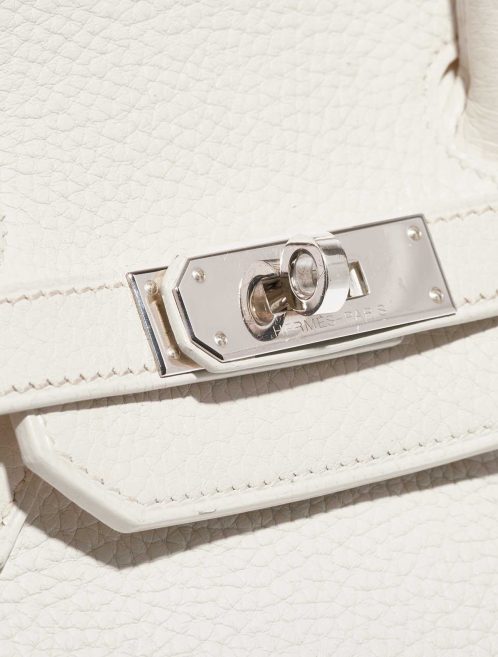 Pre-owned Hermès bag Birkin 35 Clemence White White Closing System | Sell your designer bag on Saclab.com