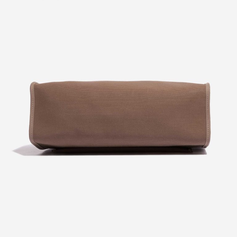 Pre-owned Hermès bag Herbag 31 Canvas / Vache Hunter  Etoupe / Blue Indigo Brown Bottom | Sell your designer bag on Saclab.com