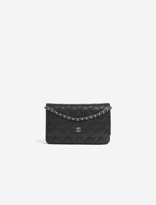 Pre-owned Chanel bag Timeless WOC Caviar Black Black Front | Sell your designer bag on Saclab.com