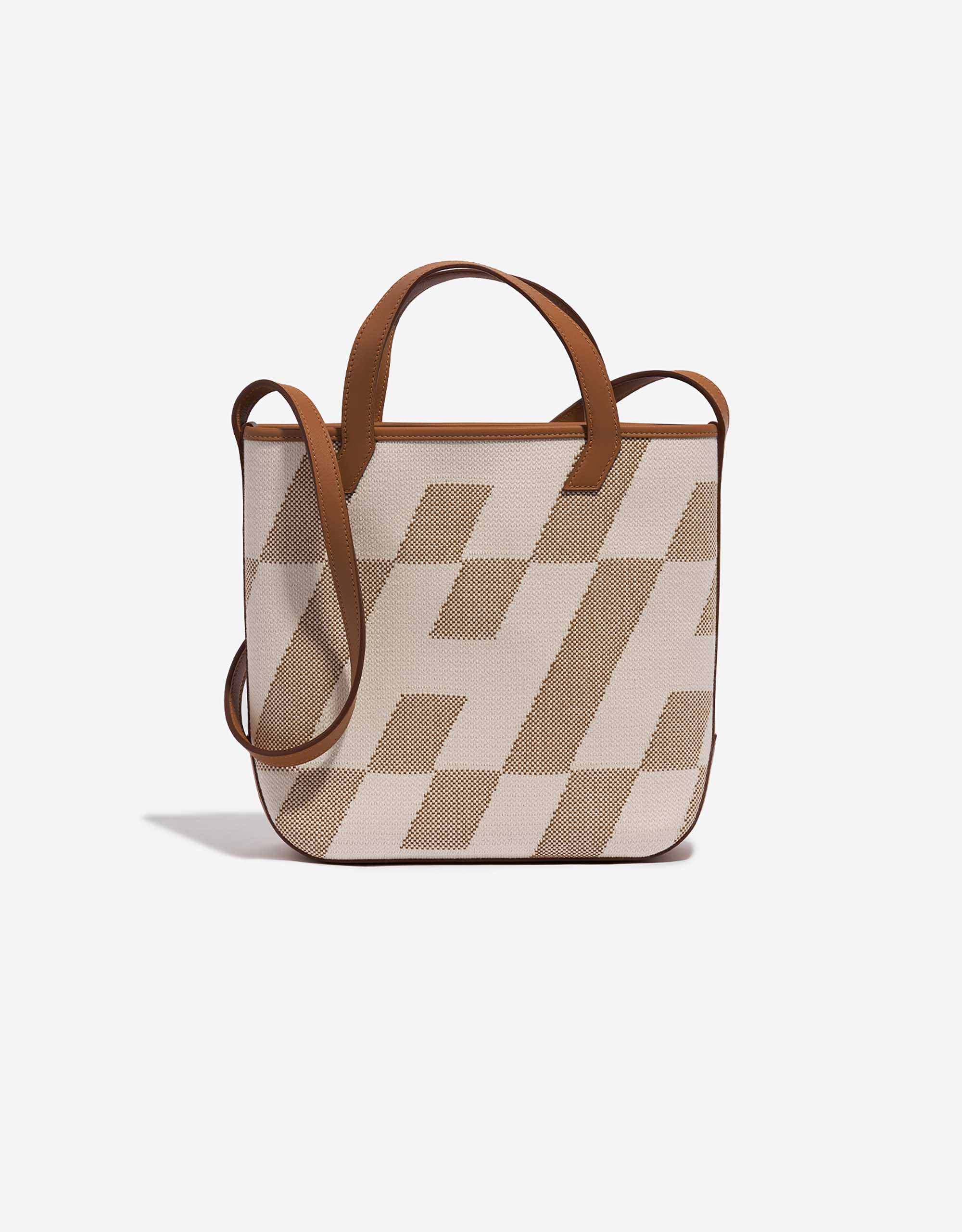 Hermès Cabas H en Biais 27 Toile H / Swift Ecru / Nature