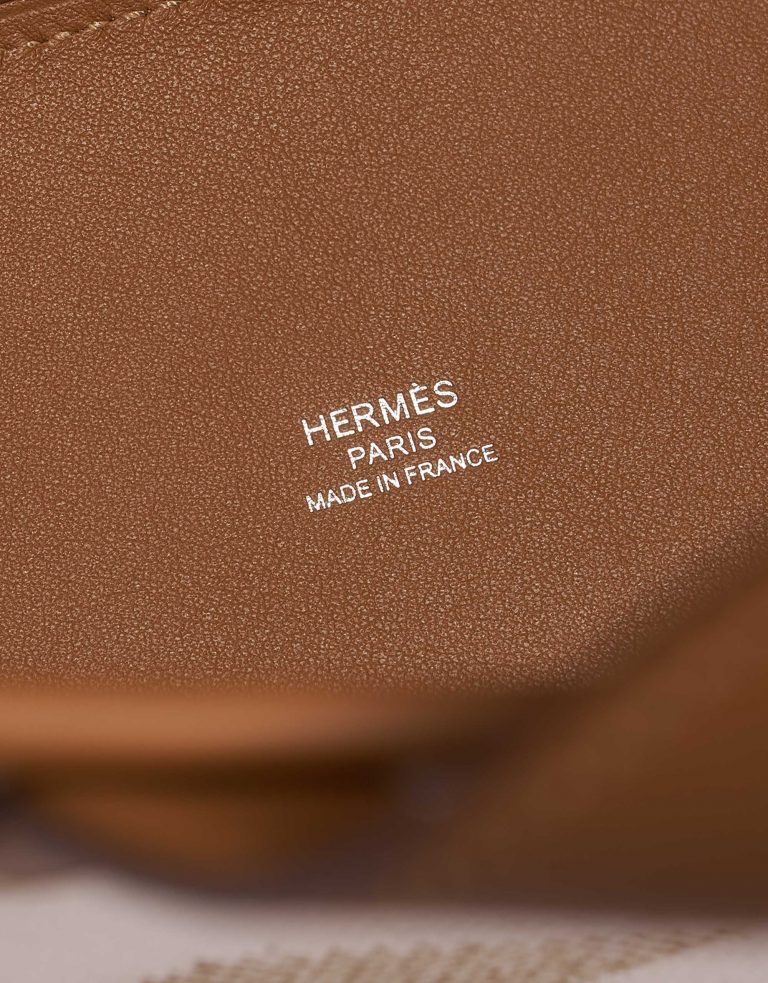 Pre-owned Hermès bag Cabas H en Biais 27 Toile H / Swift Ecru / Nature / Gold Beige, Brown, White Logo | Sell your designer bag on Saclab.com