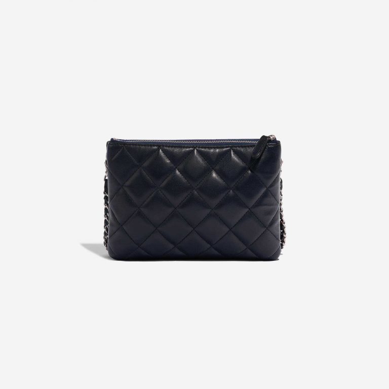 Pre-owned Chanel bag Timeless Small Flap Bag Lambskin Dark Blue Blue Back | Sell your designer bag on Saclab.com