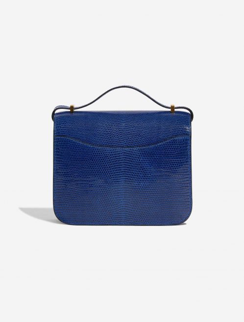 Pre-owned Hermès bag Constance 18 Salvator Lizard Blue Sapphire Blue Back | Sell your designer bag on Saclab.com