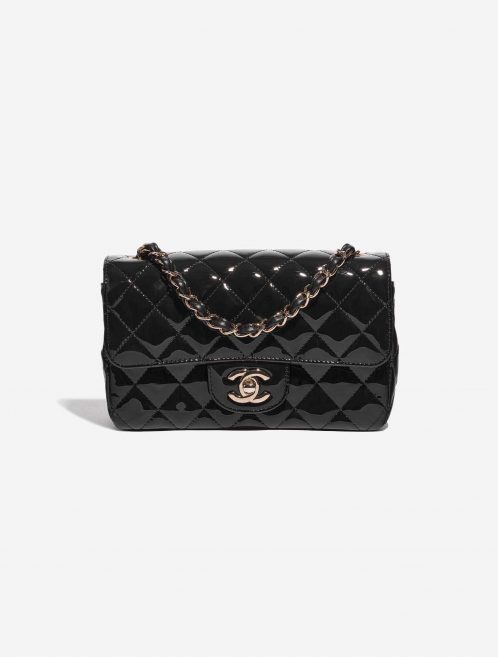 Pre-owned Chanel bag Timeless Mini Rectangular Patent Leather Black Black Front | Sell your designer bag on Saclab.com