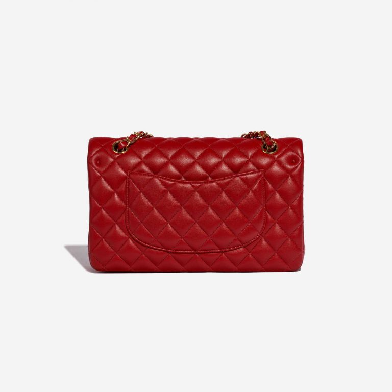 Pre-owned Chanel bag Timeless Medium Lambskin Red Red Back | Sell your designer bag on Saclab.com