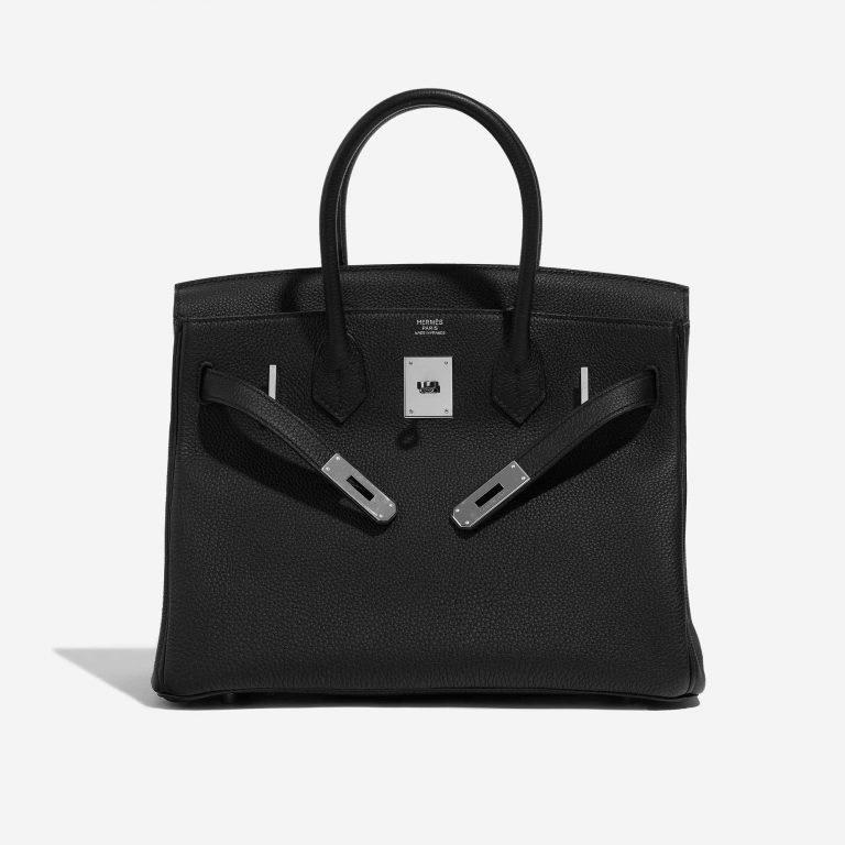 Pre-owned Hermès bag Birkin 30 Togo Black Black Front Open | Sell your designer bag on Saclab.com
