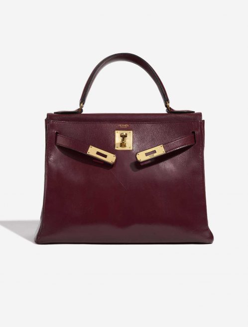 Pre-owned Hermès bag Kelly 28 Box Rouge H Red Front Open | Sell your designer bag on Saclab.com
