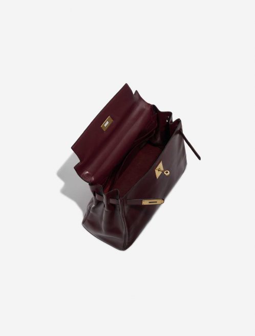 Pre-owned Hermès bag Kelly 28 Box Rouge H Red Inside | Sell your designer bag on Saclab.com