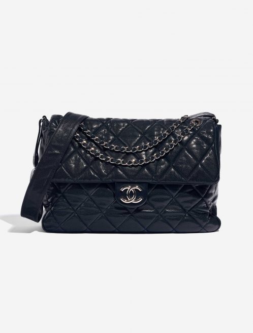 Pre-owned Chanel bag Timeless Special Edition Caviar Dark Blue Blue Front | Sell your designer bag on Saclab.com