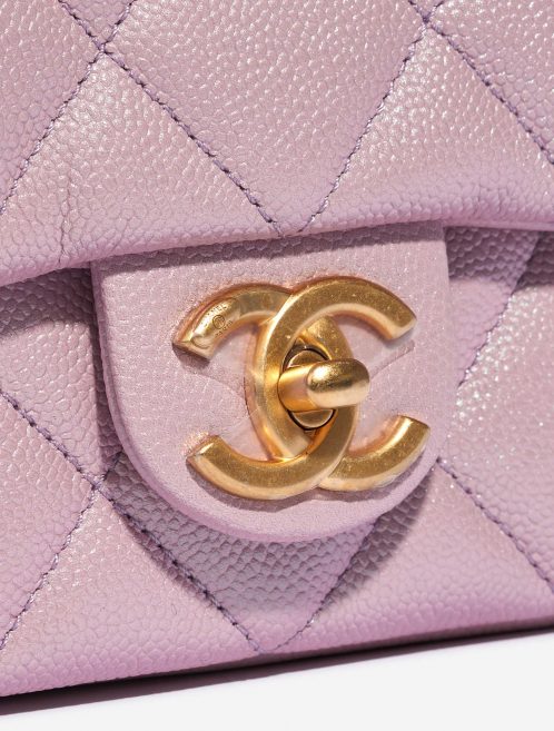 Pre-owned Chanel bag Timeless 21K Square Caviar Lilac Adjustable Violet Closing System | Sell your designer bag on Saclab.com