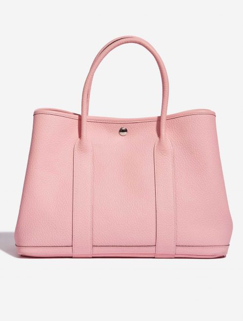 Pre-owned Hermès bag Garden Party 36 Clemence Rose Sakura Pink Front | Sell your designer bag on Saclab.com