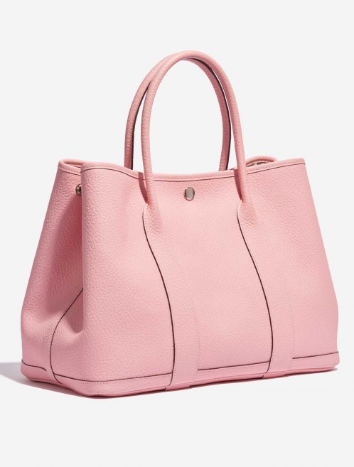 Pre-owned Hermès bag Garden Party 36 Clemence Rose Sakura Pink Side Front | Sell your designer bag on Saclab.com