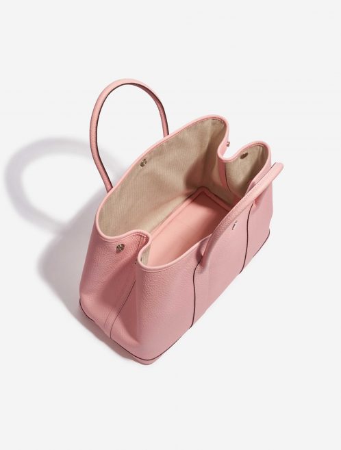 Pre-owned Hermès bag Garden Party 36 Clemence Rose Sakura Pink Inside | Sell your designer bag on Saclab.com