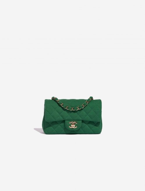 Pre-owned Chanel bag Timeless Mini Rectangular Cotton Green Green Front | Sell your designer bag on Saclab.com