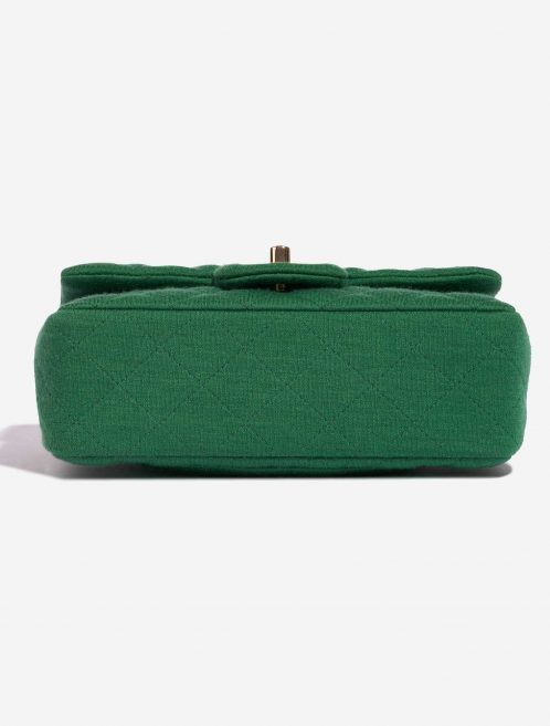 Pre-owned Chanel bag Timeless Mini Rectangular Cotton Green Green Bottom | Sell your designer bag on Saclab.com