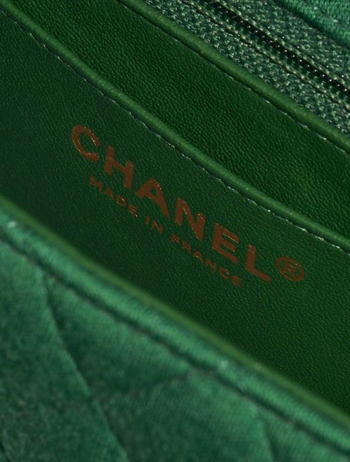Pre-owned Chanel bag Timeless Mini Rectangular Cotton Green Green Logo | Sell your designer bag on Saclab.com