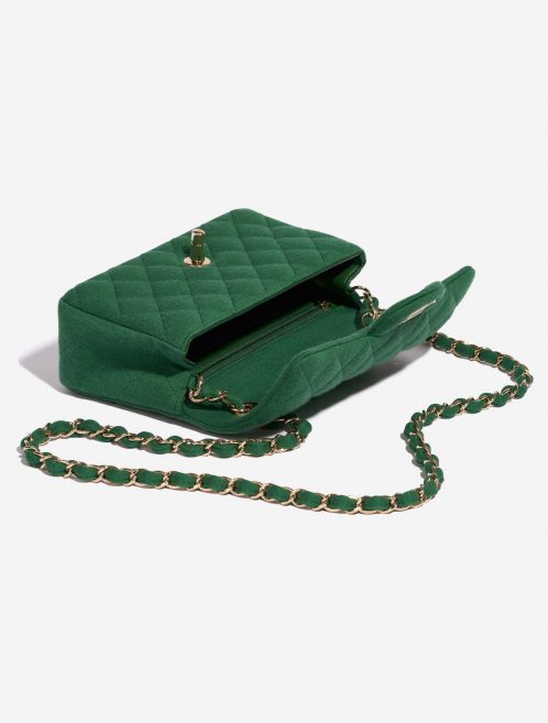 Pre-owned Chanel bag Timeless Mini Rectangular Cotton Green Green Inside | Sell your designer bag on Saclab.com