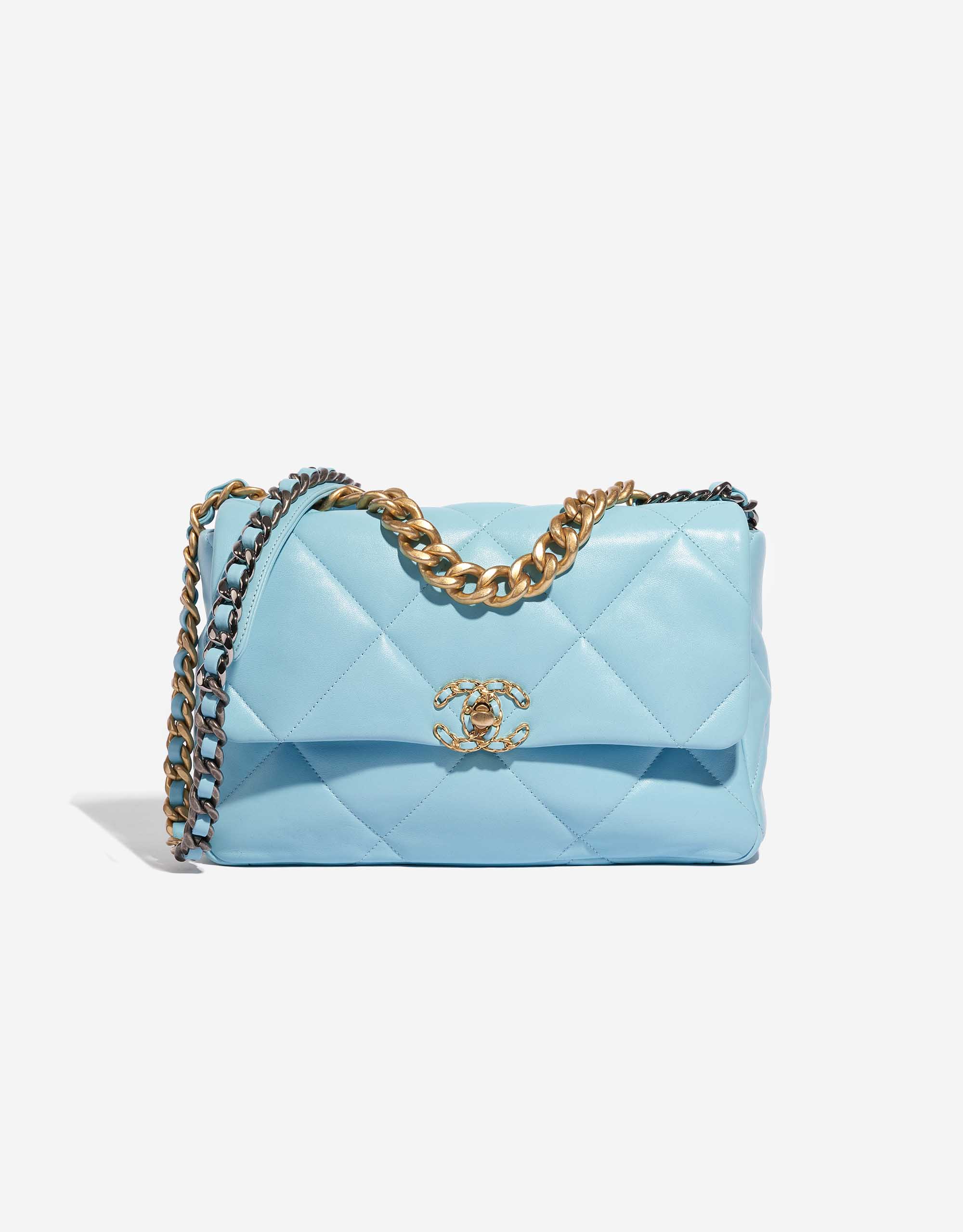空箱　CHANEL, PRADA, HERMES 、Tiffany Chanel 19 Large Flap Bag Lamb Tiffany Blue | SACLÀB
