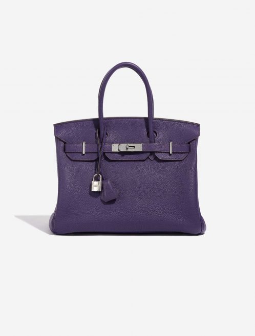 Pre-owned Hermès bag Birkin 30 Togo Iris Violet Front | Sell your designer bag on Saclab.com