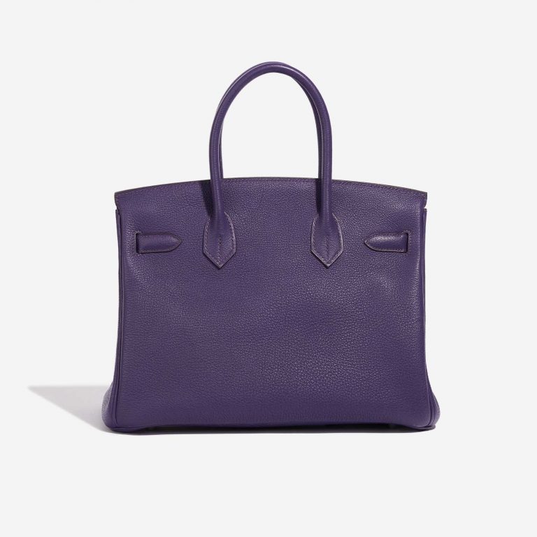 Pre-owned Hermès bag Birkin 30 Togo Iris Violet Back | Sell your designer bag on Saclab.com