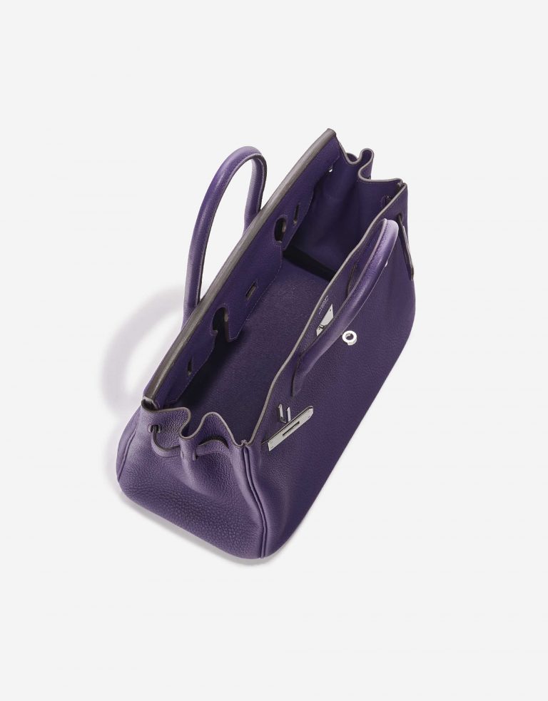 Pre-owned Hermès bag Birkin 30 Togo Iris Violet Inside | Sell your designer bag on Saclab.com
